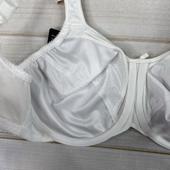 Bali Bra 34DD White Minimizer Underwire Comfort Cushion Straps Smooth NWT - Picture 8 of 10